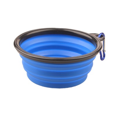 Foldable Non-stick Silicone Feeding Food Travel Pet Bowl,Silicone Collapsible Dog Bowl Folding Pet Water Bowl